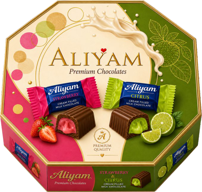 Подарочная коробка Aliyam клубника и цитрус