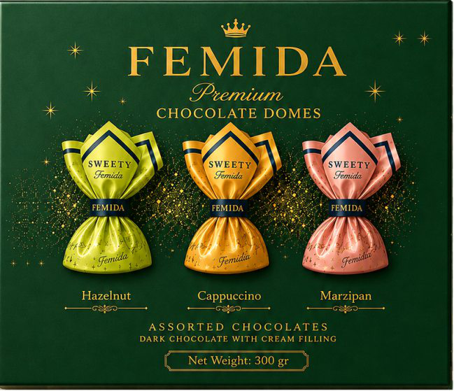 Подарочная коробка FEMIDA Ассорти