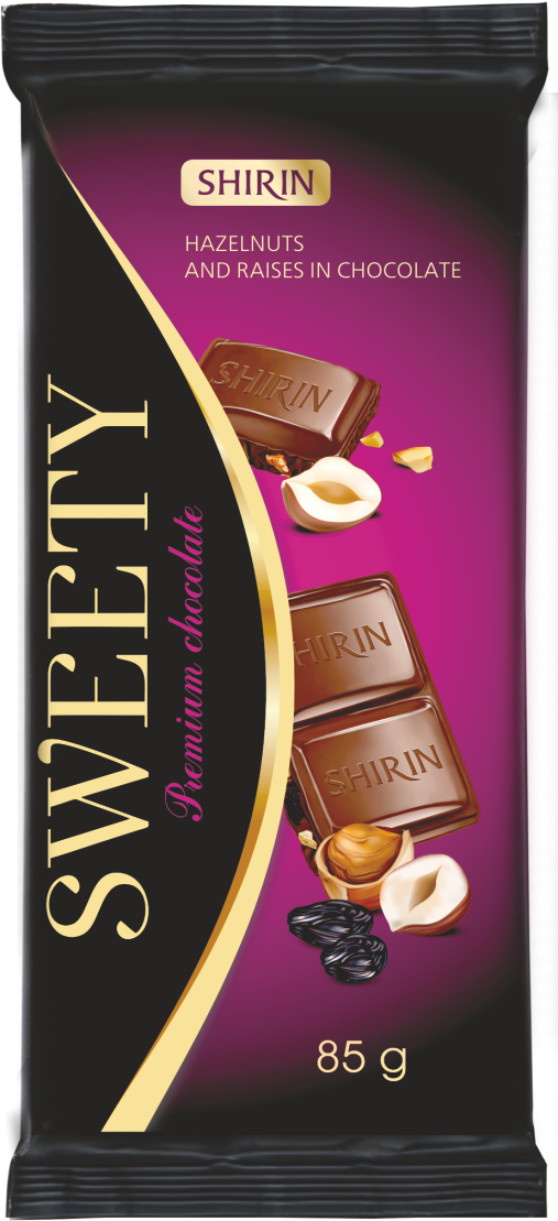 SWEETY Chocolate фундук и изюм
